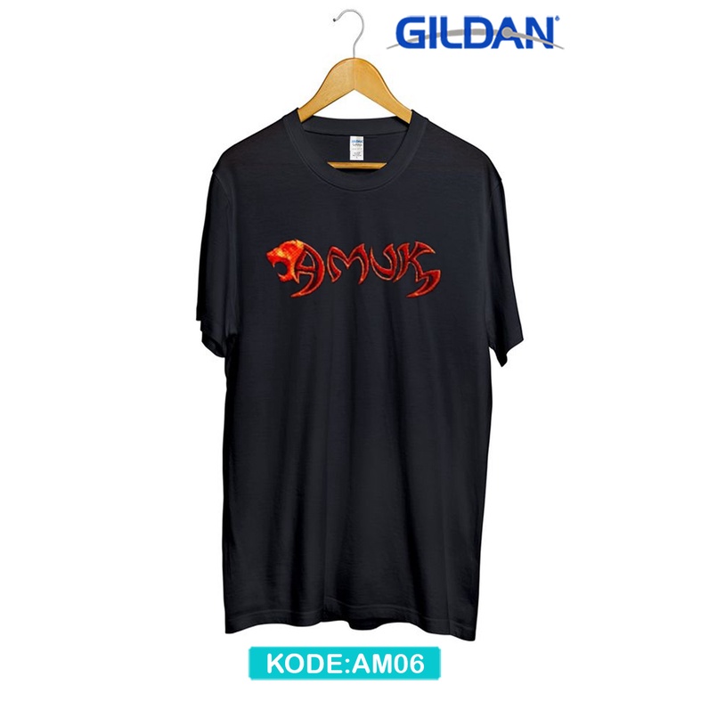 Kaos amuk band malaysia original gildan am6
