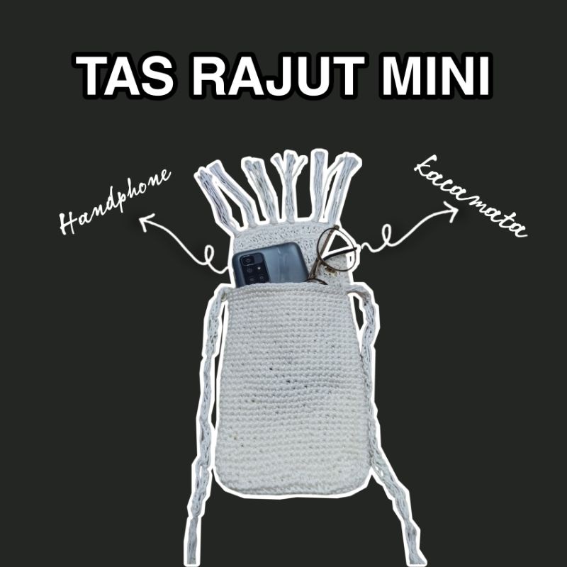 [ FREE TALI HOODIE ] TAS RAJUT MINI HANDMADE PREMIUM