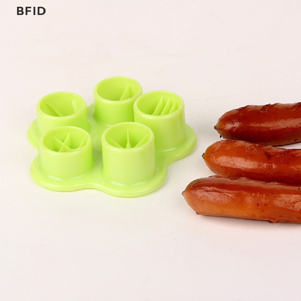 [BFID] 5in1 Alat Pemotong Sosis Hot Dog Set Ham Cutter Dapur Cutg Cetakan Makan Siang DIY [ID]