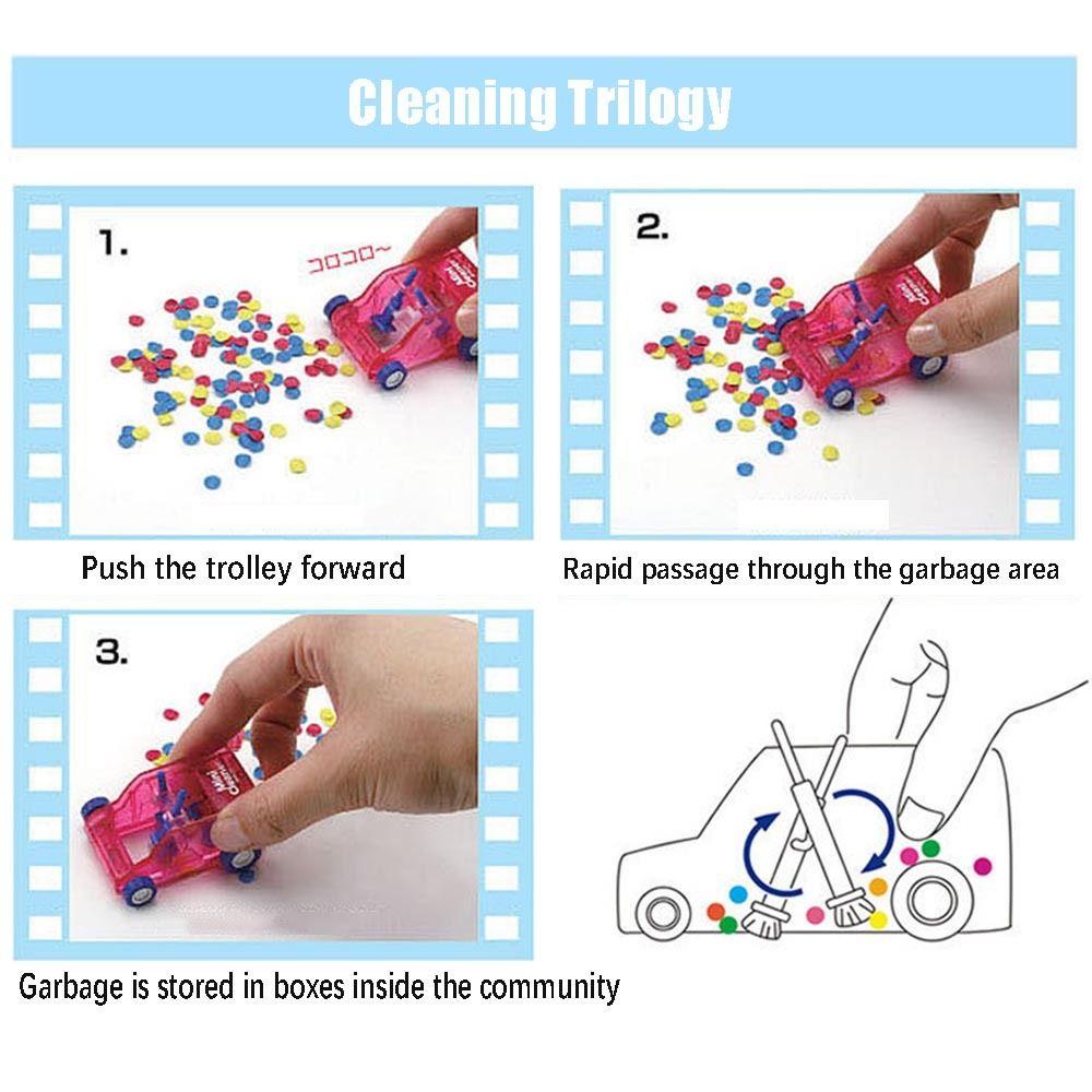 Troli Pembersih Debu TOP Pensil Karet Remah Bentuk Mobil Table Sweepers