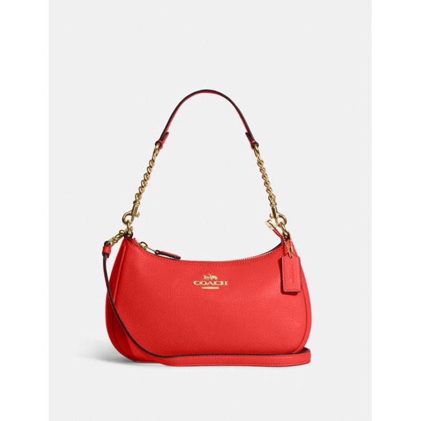 Coach Teri Shoulder Bag Red Leather (CA209)