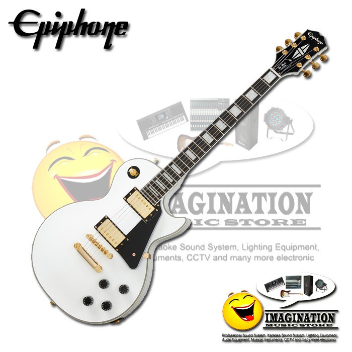 Epiphone Les Paul Custom Electric Guitar - Alpine White