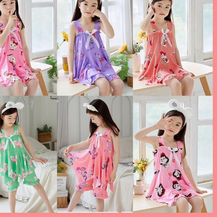 Update - Setelan Baju Tidur Anak Perempuan Usia 3-8 Tahun . . . . .