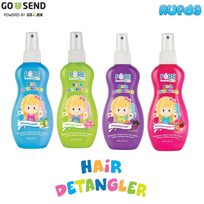 Pure Kids Hair Detangler Solusi Rambut Anak Kusut Sehingga Mudah Disisir dan Wangi