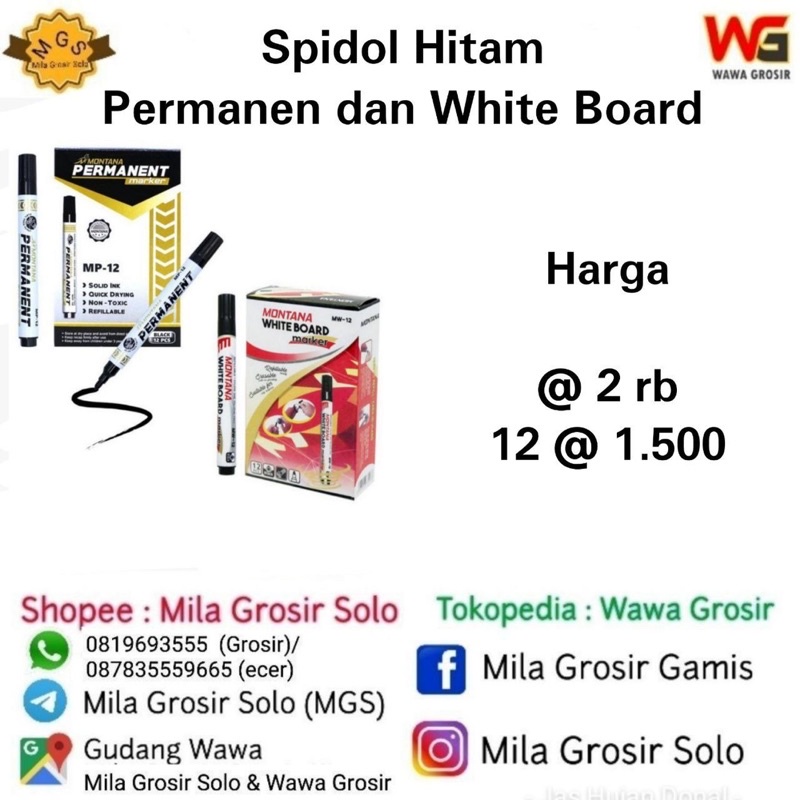 

Permanent Spidol Tulis Murah