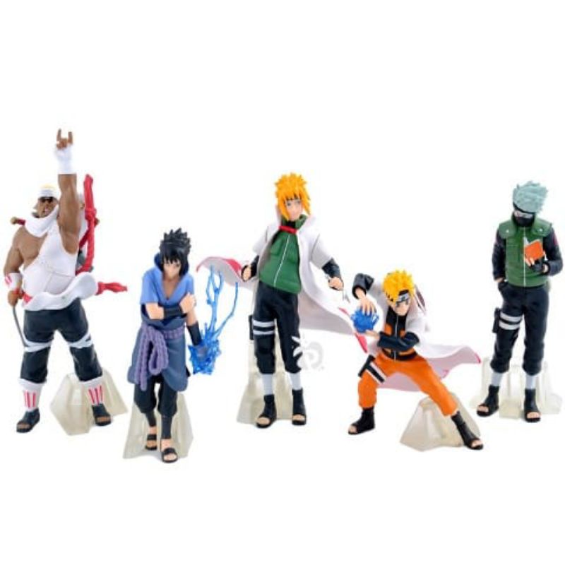 NARUTO FIGURE 1 SET ISI 5 / MAINAN PAJANGAN ANIME / NARUTO