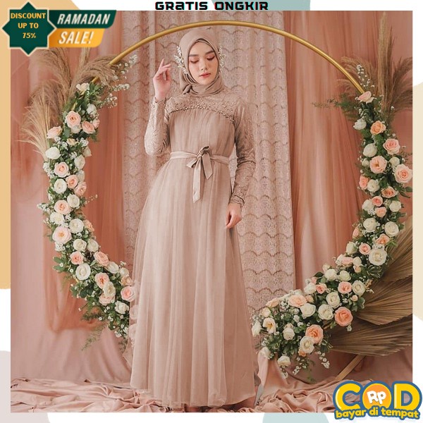 Baju Gamis Dres Syari Model Terbaru Games Gsmis Cewek Dewasa Perempuan Import Premium Remaja Pesta K