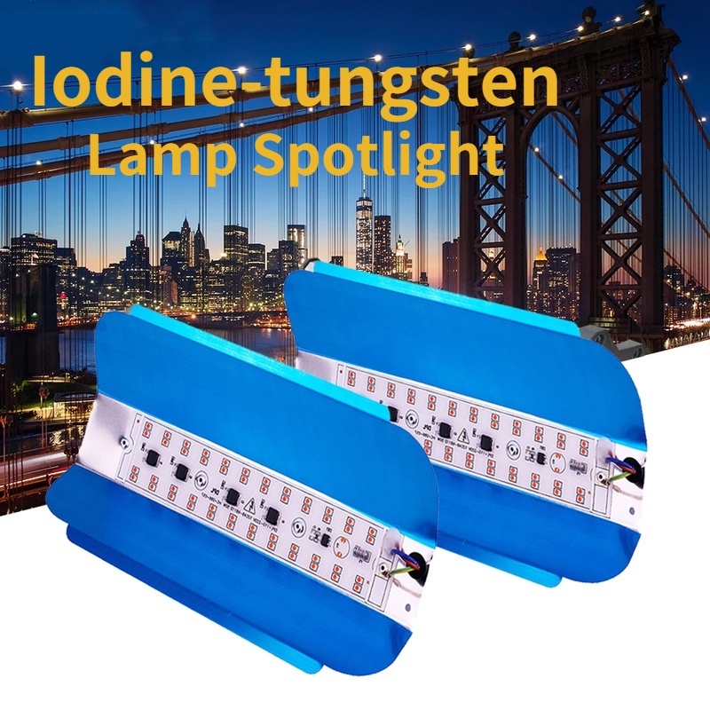 Konstruksi Situs Taman Bermain Lampu Sorot Tahan Air Ultra-bright Iodine Tungsten Lamp/Hemat Energi Kecerahan Tinggi Lampu Malam Jalan/LED Outdoor Night Market Lighting Light