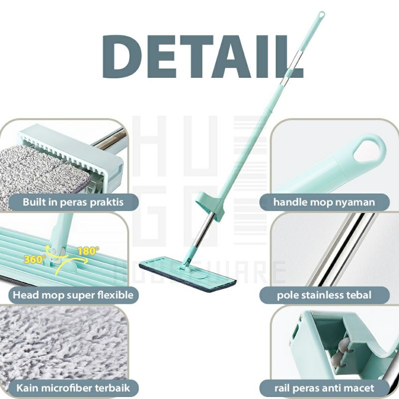 KD 1 Alat Pel Lantai Ultra Mop / Alat Pel Praktis Tarik Peras Otomatis / Flat Mop Pel Lantai Viral / Alat Pel Lantai Ultra Mop / Alat Pel Pembersih Lantai Tarik Peras / Alat Pel Lantai Tarik Pembersih Lantai Praktis  / Hand Flat Mop Flexibel