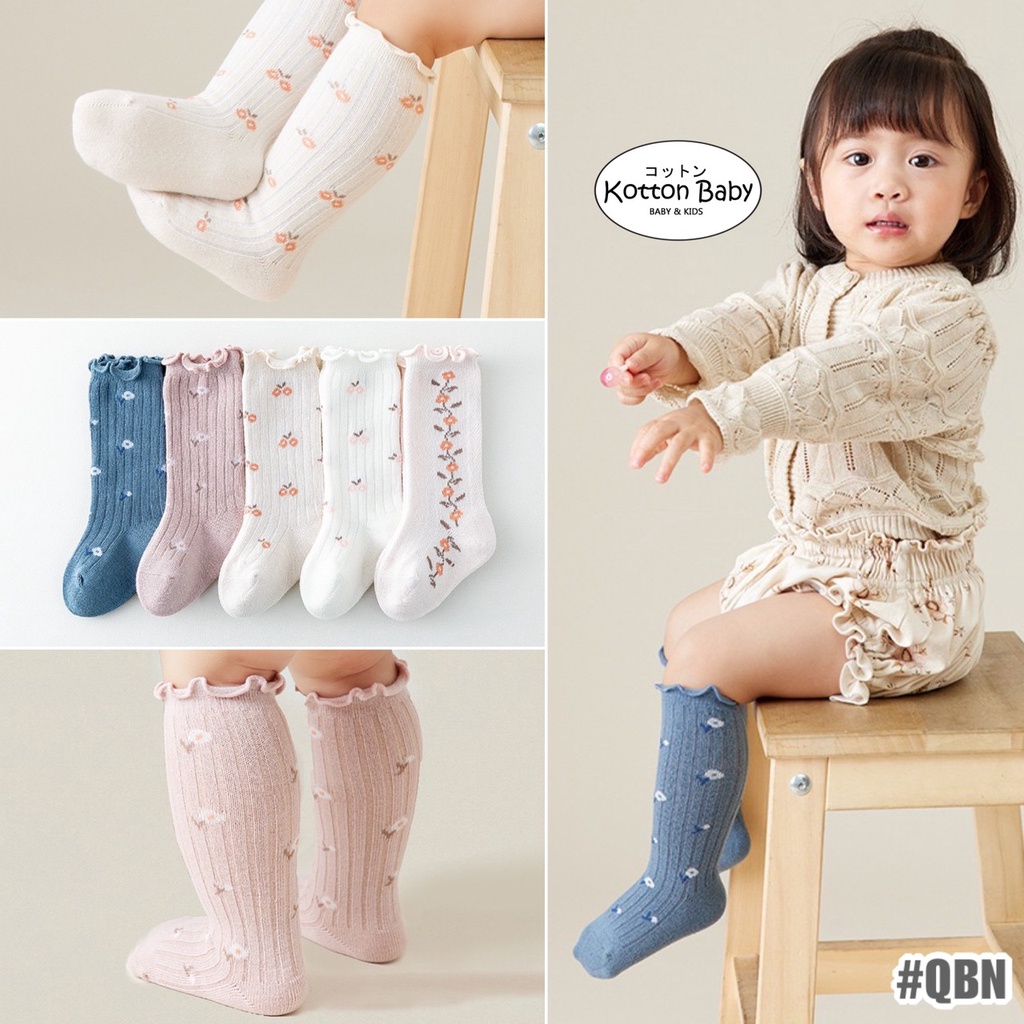 0-5 thn | KAOS KAKI RUFFLE BAYI ANAK IMPOR NEWBORN SOCKS PEREMPUAN catalog QN QBN