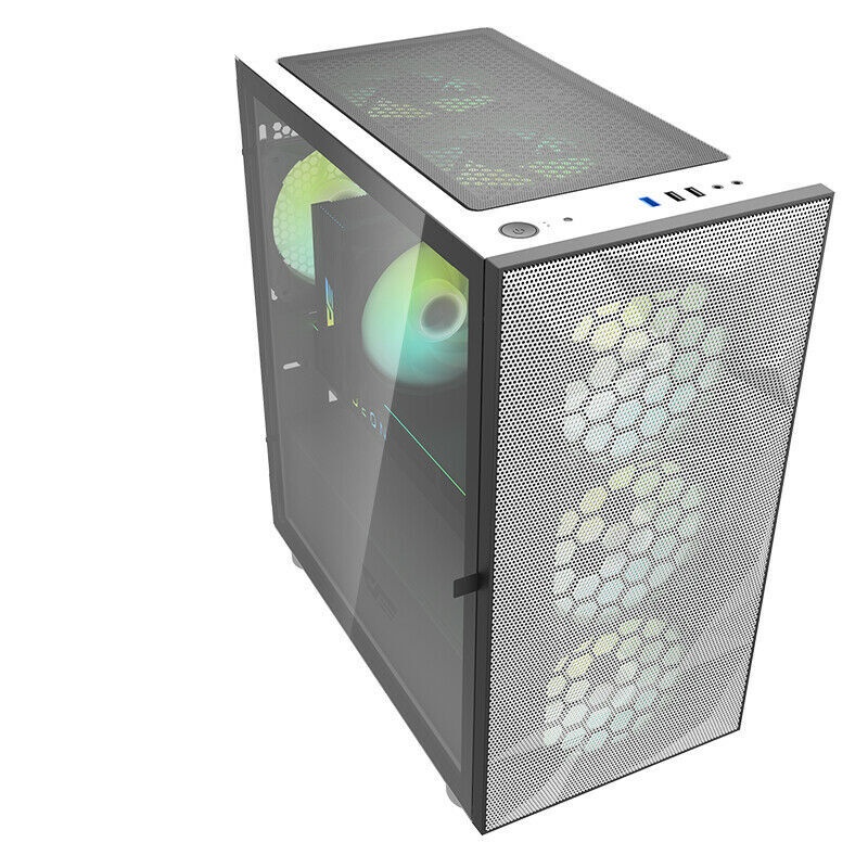 aigo darkFlash DLM21 MESH - Tempered Glass Micro ATX Gaming Case