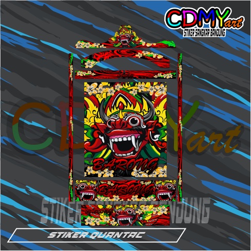 STIKER DECAL SANGKAR KOTAK