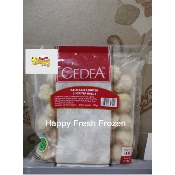 

Cedea Baso Rasa Lobster (Lobster Ball) Beku Frozen 500 gram