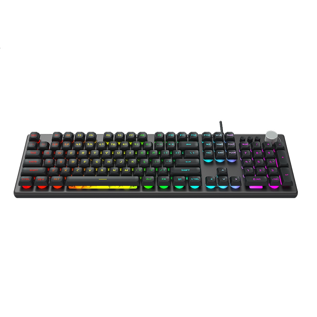 Keyboard Gaming AULA F2028 Multimedia Membrane RGB Macro - AULA F 2028