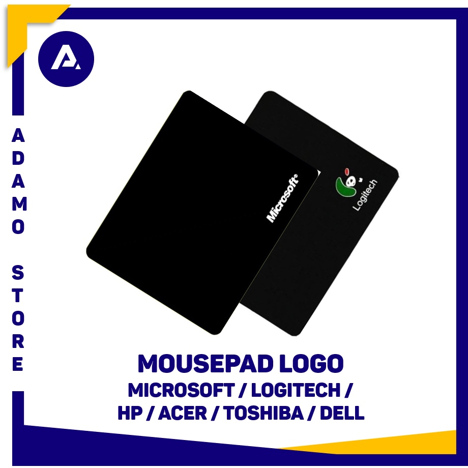 Mousepad Logo Microsoft / Logitech Anti Slip