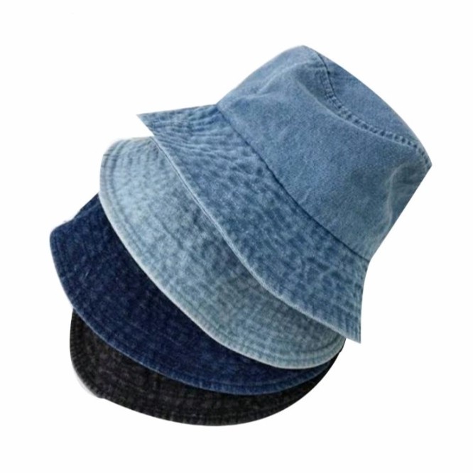 Topi Topi Bucket Hats Denim Levis Dewasa Pria & Wanita