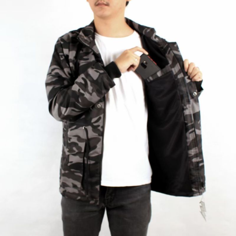 JAKET PRIA PARKA ARMY BIG SIZE JUMBO XXL - XXXL