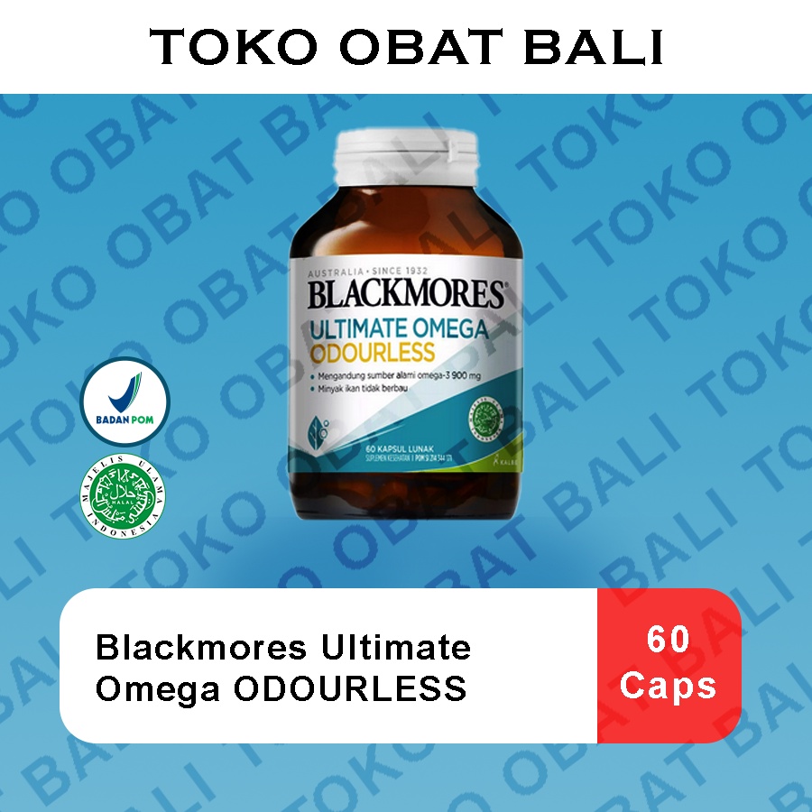 Blackmores Ultimate Omega Odourless / Suplemen Omega 3 (60caps)
