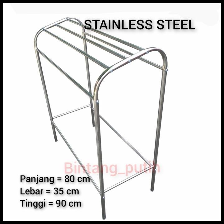 Jemuran / Jemuran Handuk Jumbo Stainless / Rak Handuk Stainless