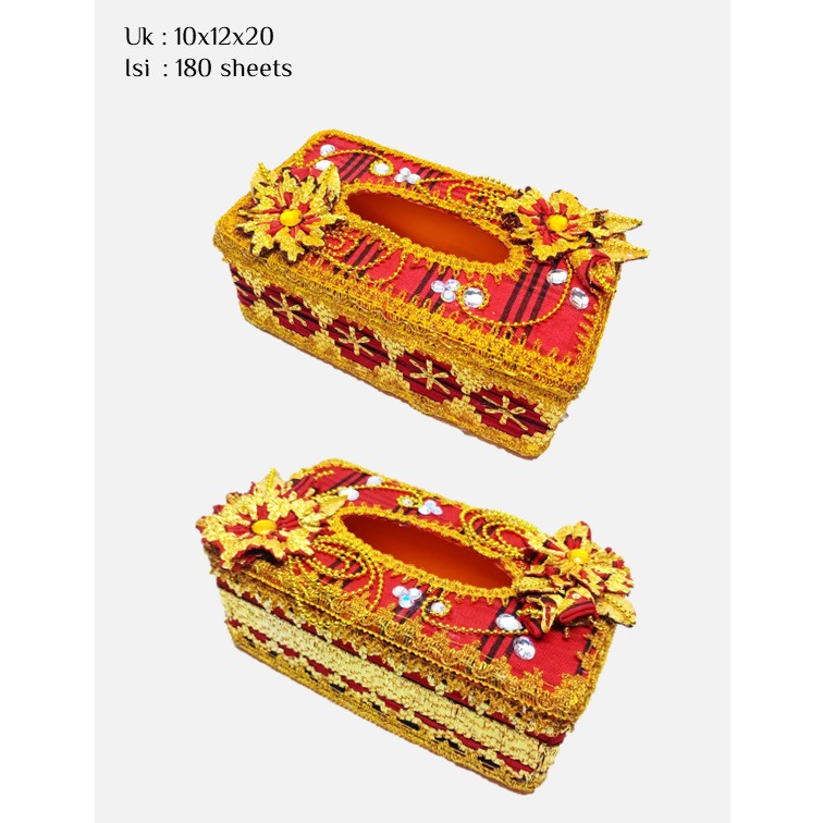 LAMPUNG ETHNICA OFFICIAL - TAPIS LAMPUNG ASLI - TEMPAT TISSUE TAPIS LAMPUNG - Kotak tisue tapis - BO