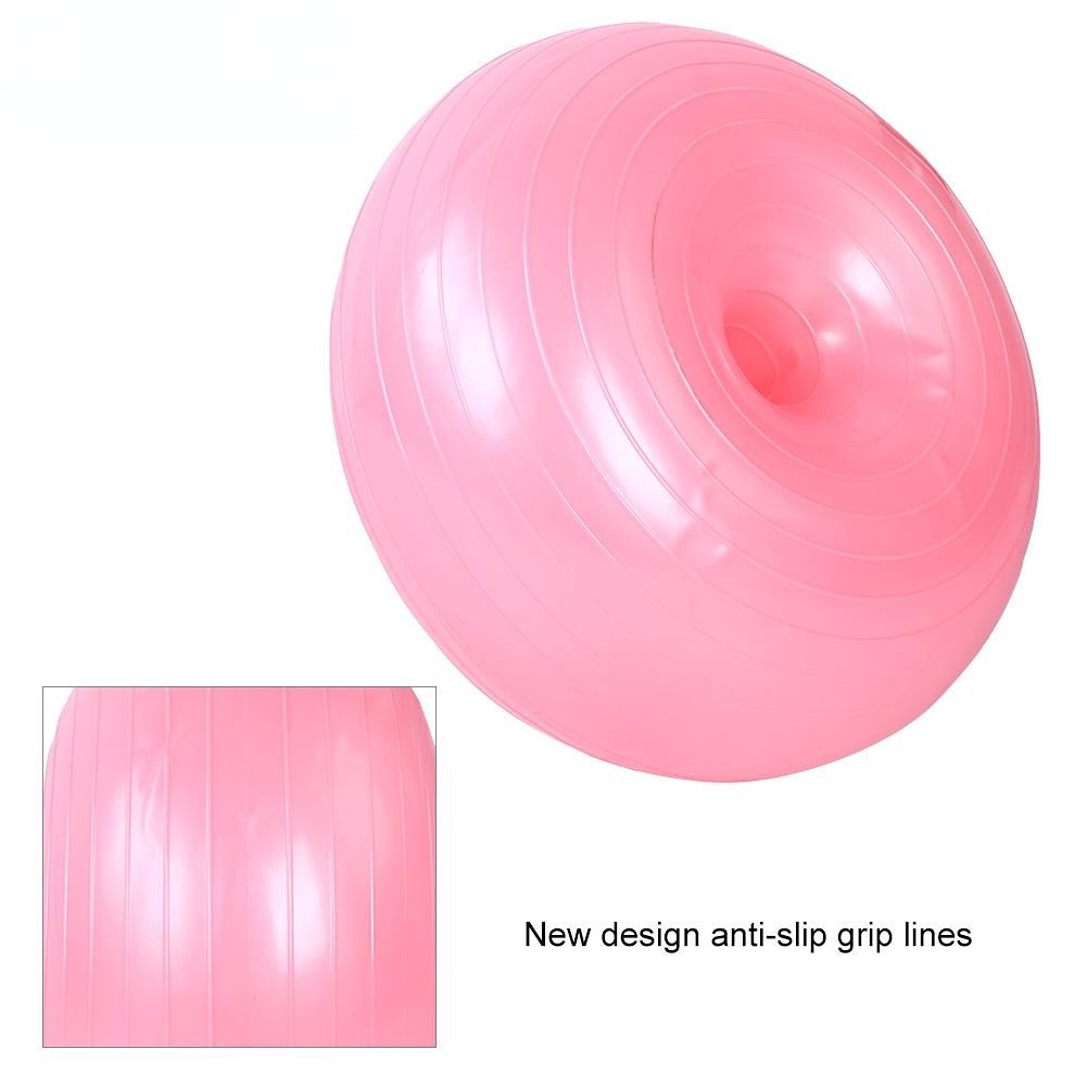 50cm Yoga Ball Donut Explosion-Proof PVC Doughnut Shape Fitness Balance Balls Exercise Ball Bola Yoga
