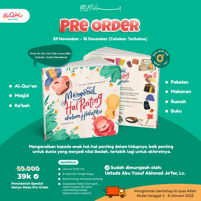 Boardbook Mengenal Hal Penting Dalam Hidupku