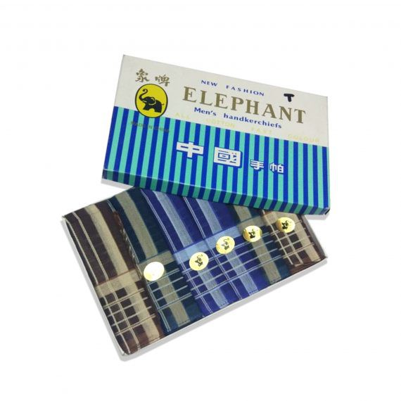 Saputangan Cristian Dior &amp; Elephant Sapu Tangan Katun Handkerchief (6 Pcs)