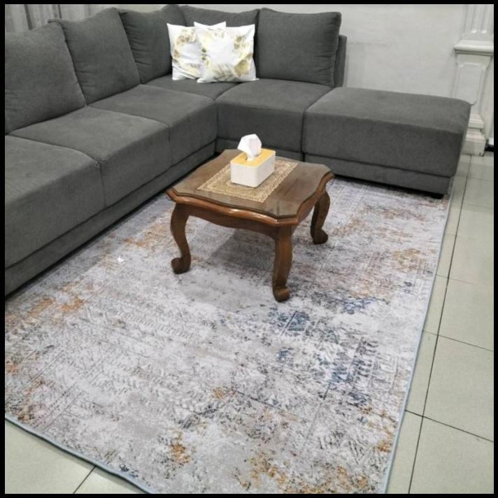 Karpet Lantai Abstrak Aesthetic Eropa Minimalis Import Polyester