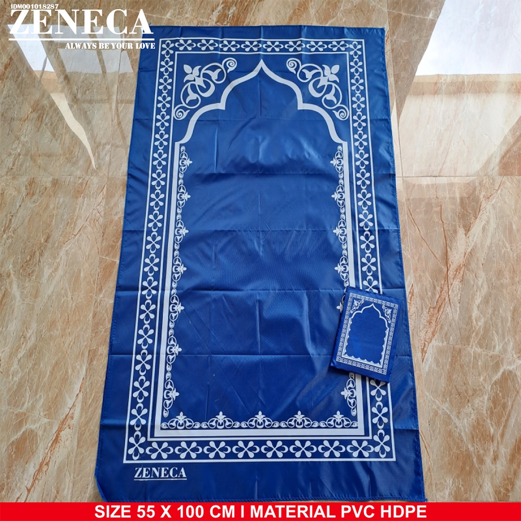 Sajadah Traveling Prayer Rug Anti Air Bahan PVC HD Ukuran 55 x 110 CM