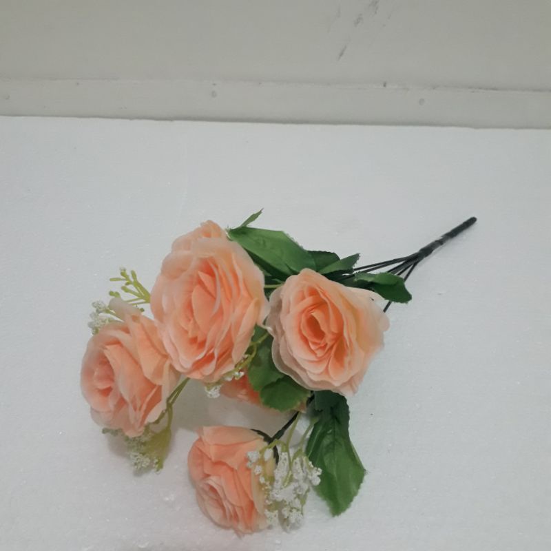 Bunga Mawar Rose Holland Artificial / Palsu Warna Salem