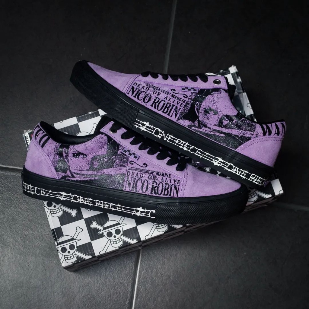 VANS OLDSKOOL PRO SKATE x ONE PIECE &quot;NICO ROBIN&quot; ORIGINAL 100%
