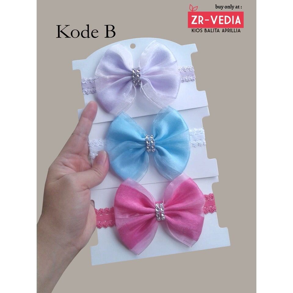 Bandana Baby Cipung / Karet Foem Lembut Aksesoris Rambut Bayi Anak Perempuan Bando Korea Style Lucu Pita Bando Kualitas Import Mainan Kiosbalitaaprillia