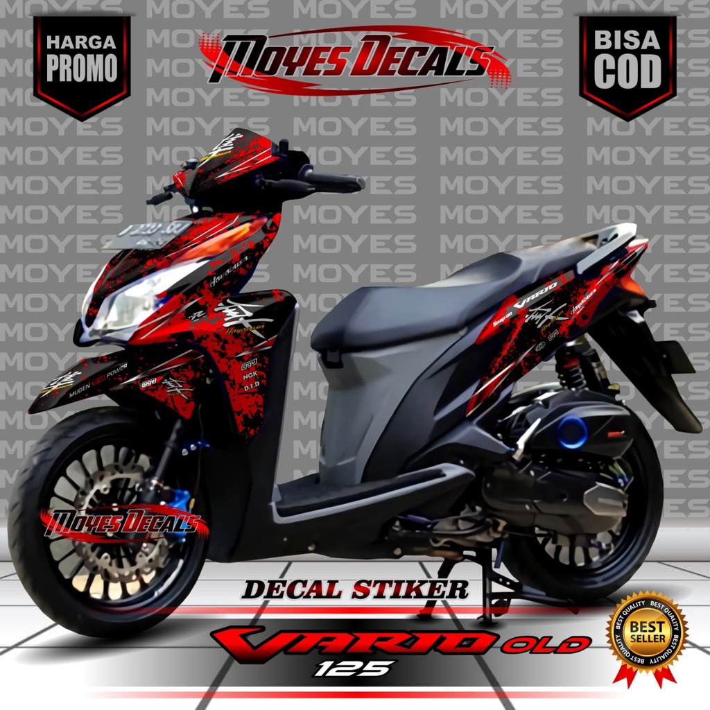 Decal Sticker Vario 125 Old Hayabusa Warna Merah