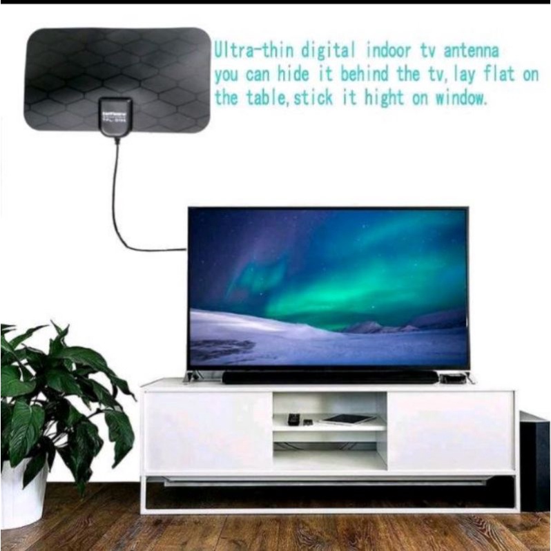 Antena TV Digital Indoor / Penguat Sinyal TV Digital Kualitas Super HD Jernih
