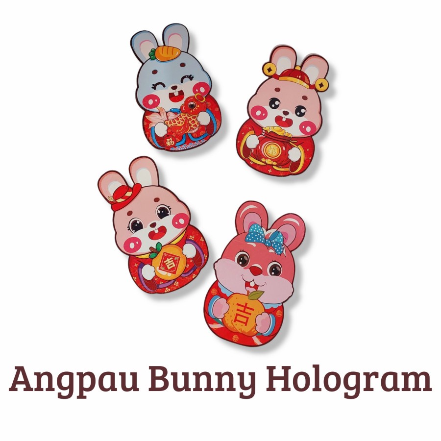 

Hiasan Imlek - Angpau Bunny Hologram Aneka Model