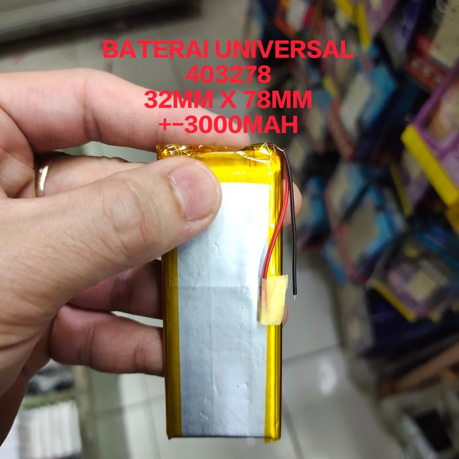 BATERAI UNIVERSAL 403278 32mm X 78mm batt battery mantul