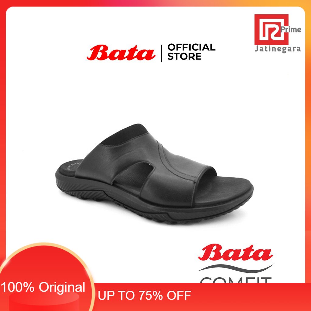 Bata Comfit Sandal Pria Feat Black - 8716364RAMAYANA JAKTIM