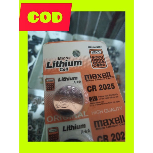 BATERAI BATERE REMOTE REMOT ALARM MOBIL CR2025 CR 2025 TOYOTA  RUSH TERIOS NISSAN JUKE HONDA FREED