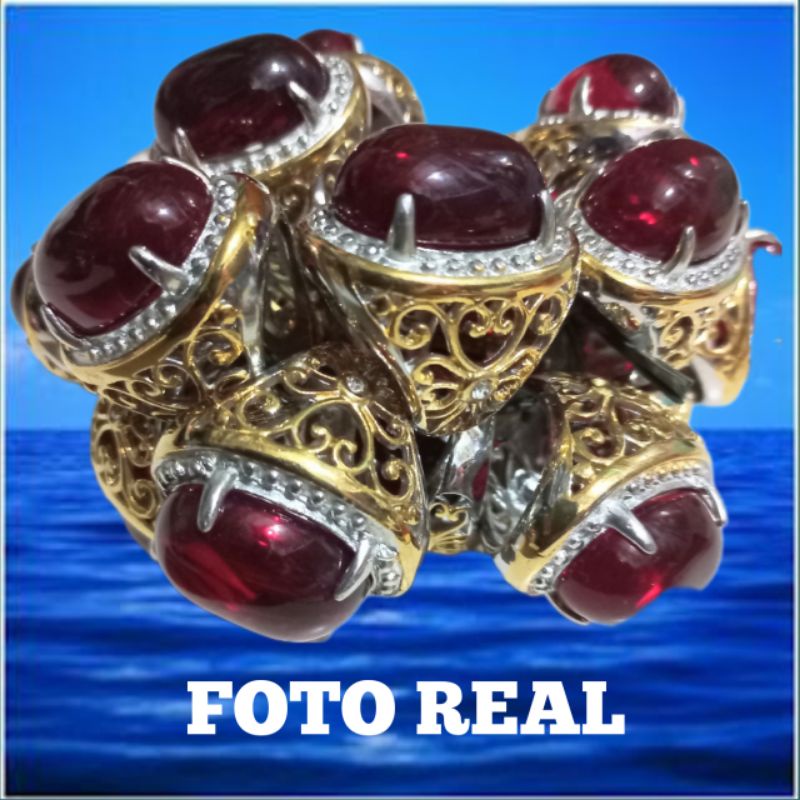 (COD)BATU MERAH SIAM BANGKOK Batu Cincin Merah Siam Super Asli Bangkok BATU CINCIN MERAH SIAM ROSE ORIGIN BANGKOK