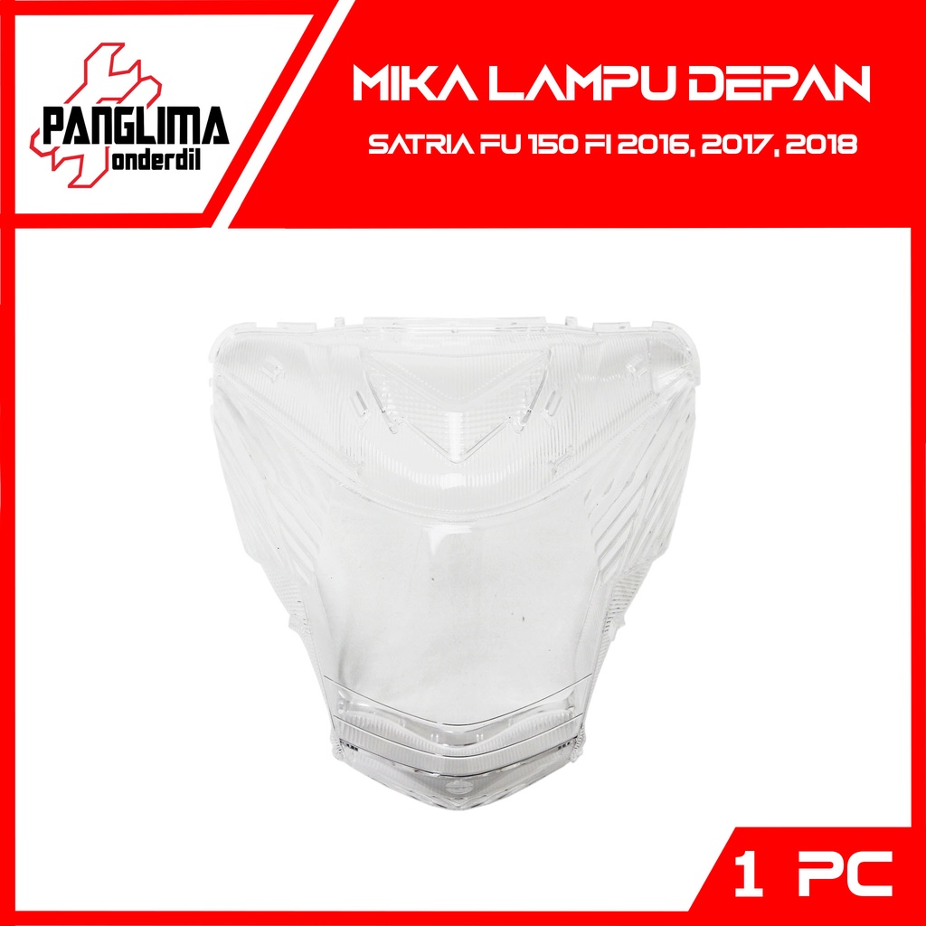 Mika Lampu Depan Satria FU 150 FI-F1 2016-2017-2018 Kaca Reflektor Headlamp-Head Lamp Merk WIN