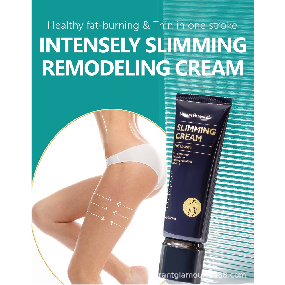 VIBRANT GLAMOUR Cream Pelangsing Perut / Pembakar Lemak / Krim Pelangsing / Krim Selulit / Cream Pelangsing / Body Cream/Slimming Cream / Krim Pijat80gr 100% Ori