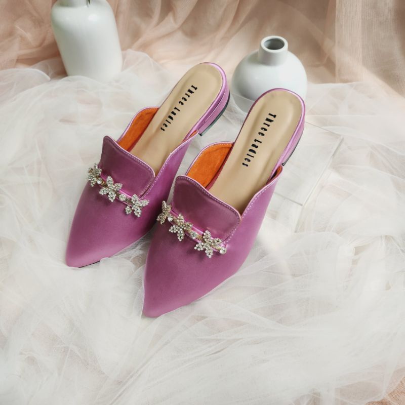 Rayfa heels 2 cm | Sendal wanita hak rendah