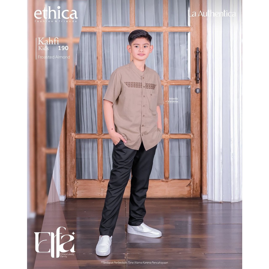 Sarimbit Ethica Elfa 280 Froasted Almond / Kahfi 266 - Kahfi kids 190 - Kagumi 280 - Kagumi kids 134 / Fashion Muslim Gamis Koko Couple Sarimbit Terbaru 2023 Eticha
