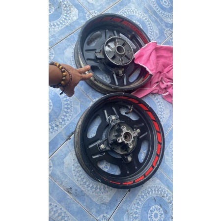 velg pelek roda racing ring 12 original kawasaki KSR old ksr110 ksr 80