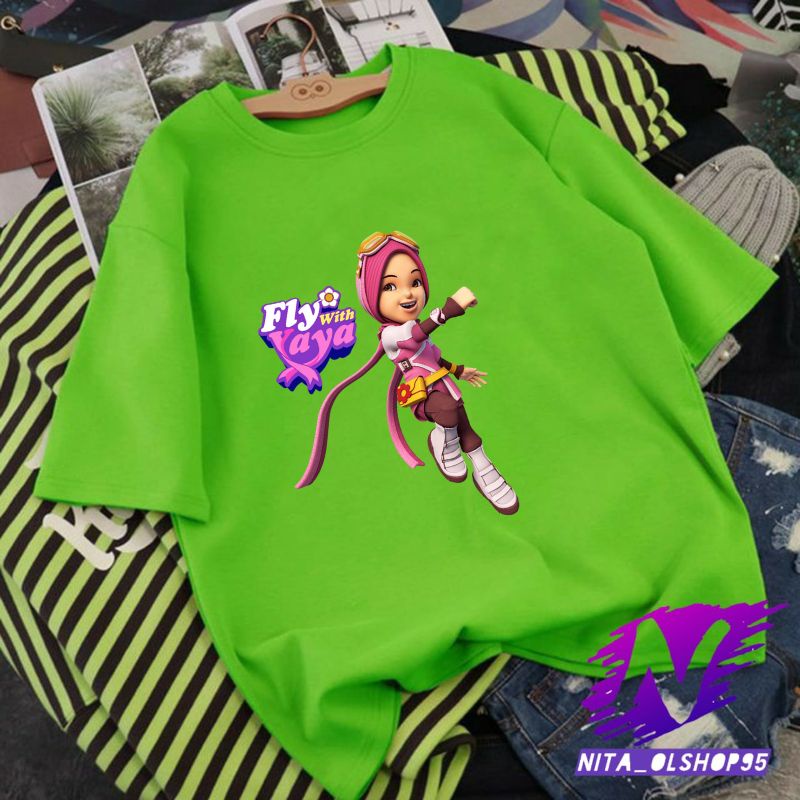 kaos anak fly with yaya