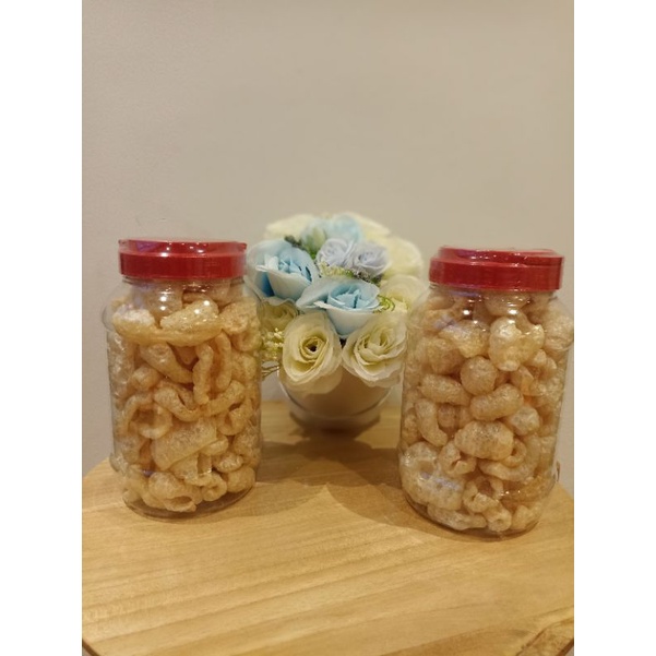 

Ay00! kerupuk kulit babi kerubi kerupuk B2 toples 2liter rambak