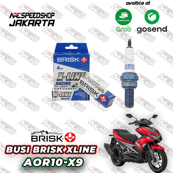 Busi Brisk Xline Racing Aor10 - X9 Honda Pcx 150 Busi Racing #Original