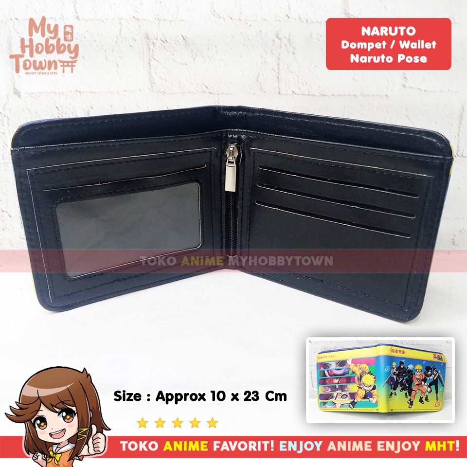 Dompet Anime Naruto Pose Sasuke Minato Zabuza Asuma Kakashi Hokage