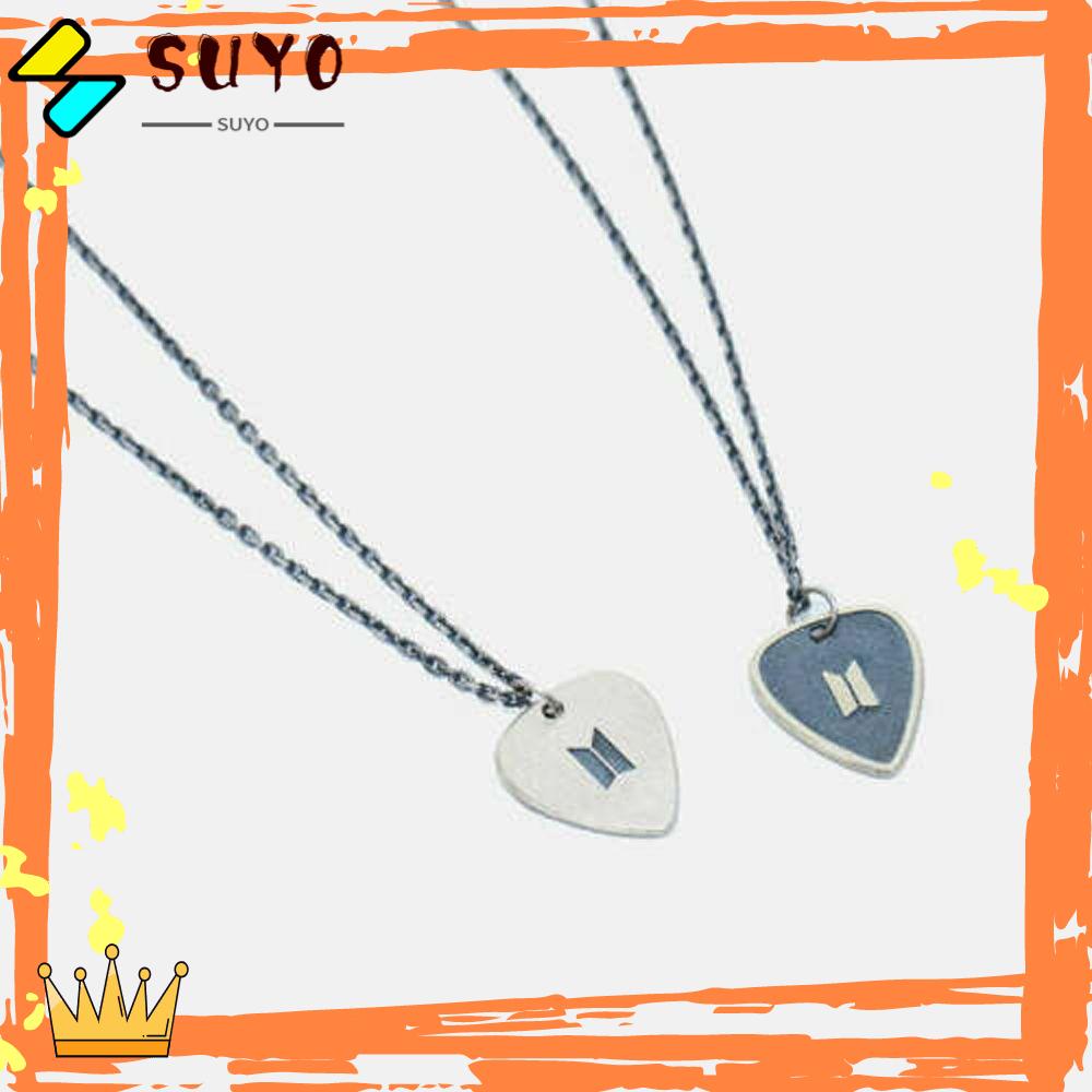 Suyo Min Yoongi Kalung Perhiasan Fashion Pasangan Aksesoris Selebriti SUGA PICK NECKLACE