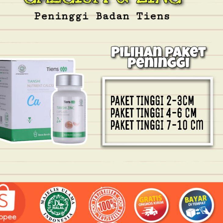 Promo |KG4|[TERLARIS] KALSIUM TIENS | PENINGGI BADAN | KALSIUM DAN ZINC | PENINGGI BADAN TERBAIK DID